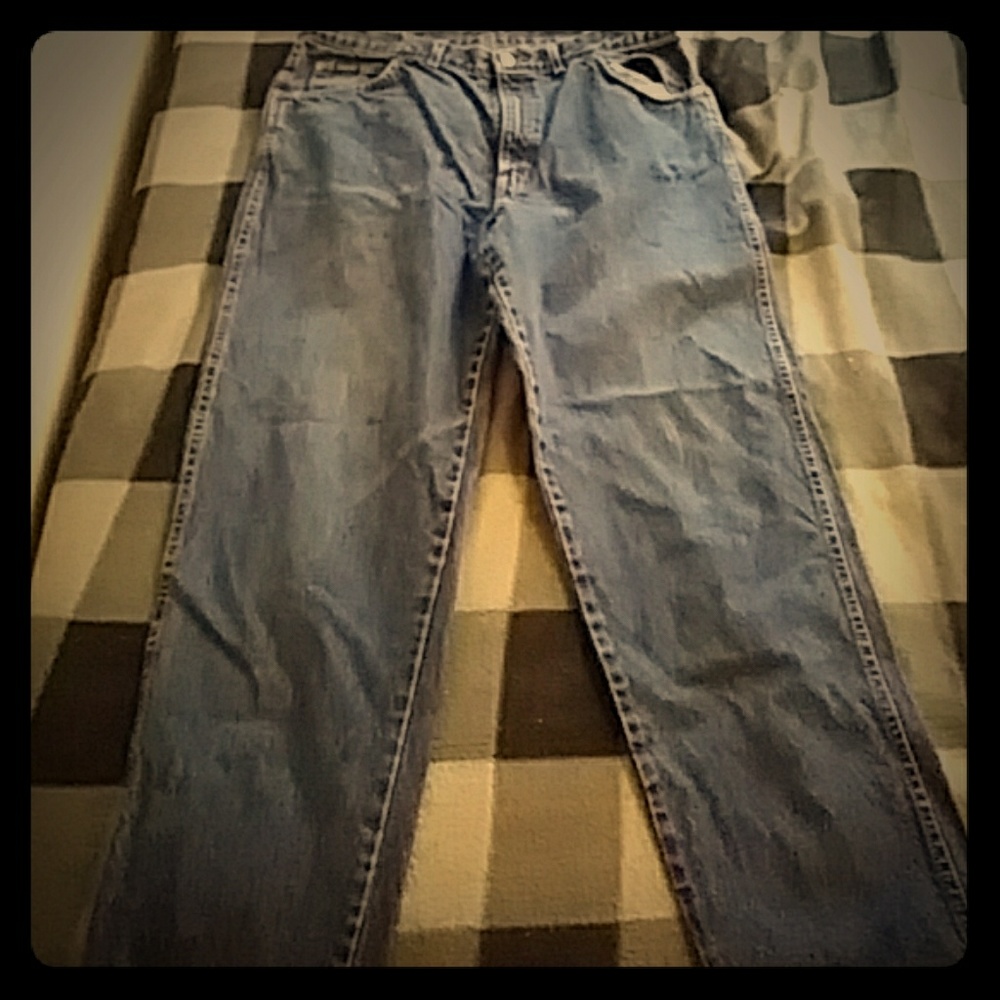 Vintage high waisted pants real denim